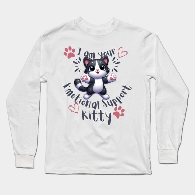 I am your emotional support kitty Long Sleeve T-Shirt by Art from the Machine